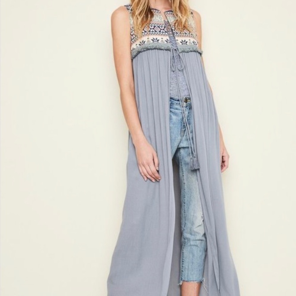 Flowy Free feelin’ Tribam Maxi vest
